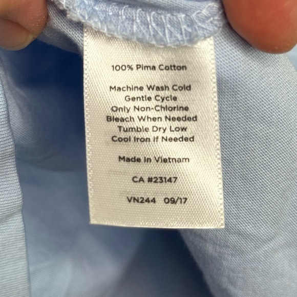 Talbots Scallop Pima Cotton Tee- Sz 2X - Picture 6 of 8